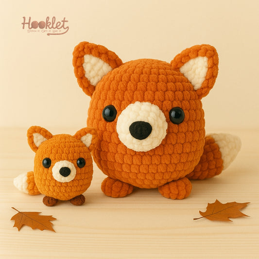 Fox Amigurumi Crochet Pattern – Axl the Fox Plushie PDF Download