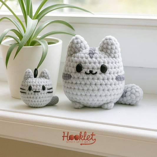 Kawaii Cat Amigurumi Crochet Pattern – Digital PDF