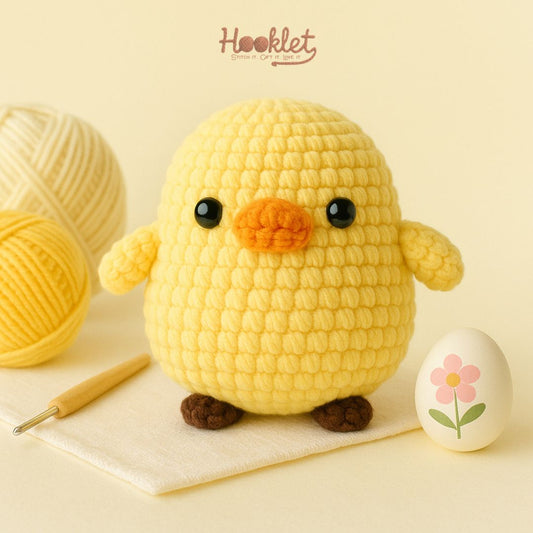 Mini Chick Amigurumi Keychain Crochet Pattern – PDF Download